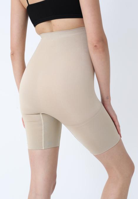 Burtiera Modelatori Scurți cu Talie înaltă,Culoare Bej, Engros